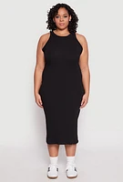 Womens Plus Almost Famous Racerback Tank Dress, 1X