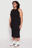 Womens Plus Almost Famous Racerback Tank Dress, 1X
