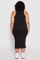 Womens Plus Almost Famous Racerback Tank Dress, 1X