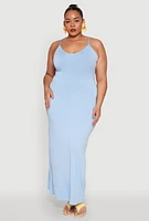 Womens Plus Scoop Neck Cami Dress,