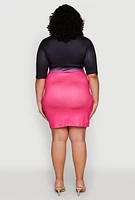 Womens Plus Size Fierce 05 Queen T Shirt Dress, Multi, Size 2X