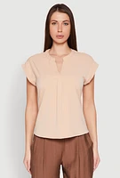 Womens Iris Airy Notch Neck Blouse,
