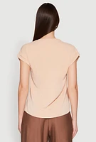Womens Iris Airy Notch Neck Blouse,
