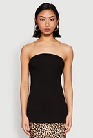 Womens Side Ruched Tube Top,