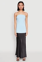 Womens Ruched Side Tube Top,