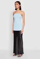 Womens Ruched Side Tube Top,