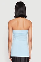 Womens Ruched Side Tube Top,