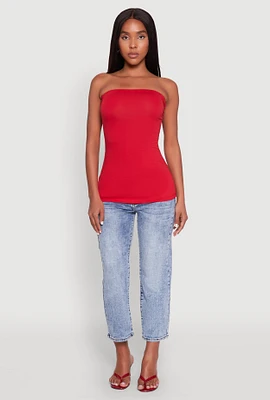 Womens Ruched Side Tube Top,