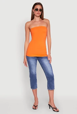Womens Ruched Side Tube Top,