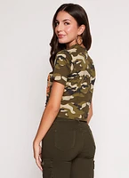 Womens Butterfly Wild Laser Cut Graphic Top,