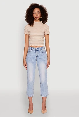 Womens Tiered Short Sleeve Top,