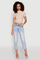 Womens Tiered Short Sleeve Top,