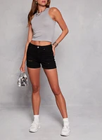 Womens Racerback Crew Neck Tank Top, Grey, Size S-M
