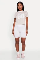 Womens Graphic Jersey Top,