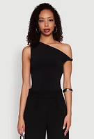 Womens Almost Famous Twist Sleeve Blouse,