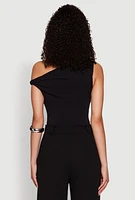 Womens Almost Famous Twist Sleeve Blouse,