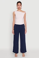 Womens Almost Famous Twist Sleeve Blouse, Pink, Size L