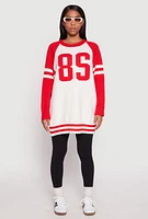 Womens Daisy 85 Raglan Sleeve Tunic Sweater, Red, Size M