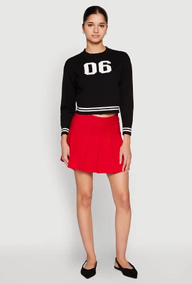 Womens 06 Cropped Sweater, Black,