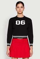 Womens 06 Cropped Sweater, Black,