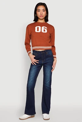 Womens 06 Cropped Sweater, Brown,