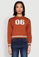 Womens 06 Cropped Sweater, Brown,