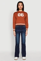 Womens 06 Cropped Sweater, Brown,