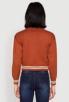 Womens 06 Cropped Sweater, Brown,