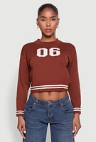Womens 06 Cropped Sweater, Brown,