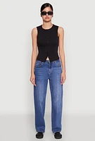 Womens Almost Famous Rib Knit Vest,