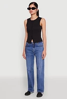 Womens Almost Famous Rib Knit Vest,