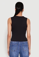 Womens Almost Famous Rib Knit Vest,
