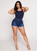 Womens Daisy Ribbed Knit Tank Bodysuit,