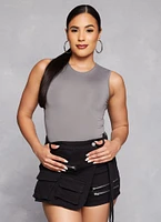 Womens Daisy Sleeveless Crew Neck Bodysuit, S