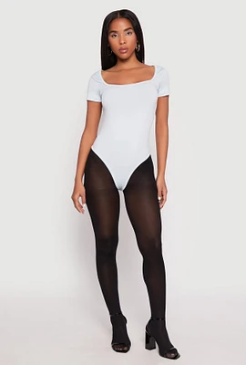 Womens Square Neck Seamless Bodysuit,