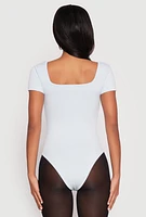 Womens Square Neck Seamless Bodysuit,