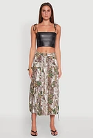 Womens Hunter Camo Hyperstretch Cargo Maxi Skirt, Multi, Size S