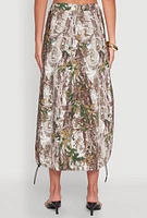 Womens Hunter Camo Hyperstretch Cargo Maxi Skirt, Multi, Size S