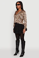 Womens Crepe Knit Mini Tiered Skort,