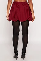 Womens Crepe Knit Bubble Skirt,