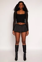 Womens Daisy Micro Bubble Skort,