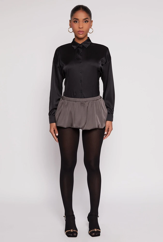 Womens Daisy Micro Bubble Skort, Grey, Size L