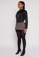 Womens Daisy Micro Bubble Skort, Grey, Size L