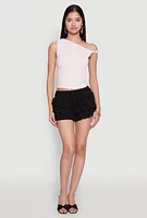 Womens Haute Monde Mini Tiered Skirt,