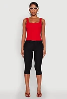 Womens Skinny Hyperstretch Capri Pants, XL