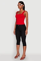 Womens Skinny Hyperstretch Capri Pants, XL