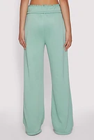 Womens Drawstring Paper Bag Waist Sweatpants,