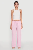 Womens Drawstring Palazzo Pants,