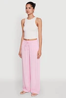 Womens Drawstring Palazzo Pants,