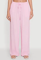 Womens Drawstring Palazzo Pants,
